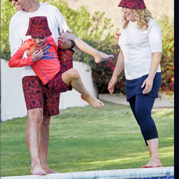 Coolibar XL Women's Skirted Swim Tights Shorebreak Sun Protective UPF Ruched - Picture 14 of 14